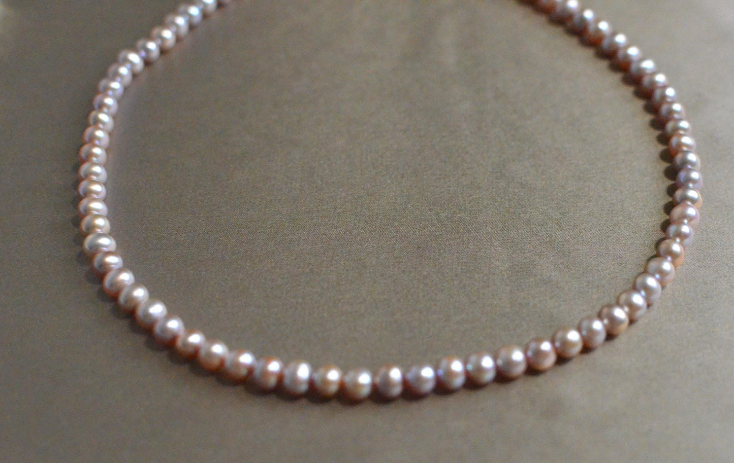 Champagne Rose Pearl Jewelry Set pearl necklace and or earrings CZ Topped