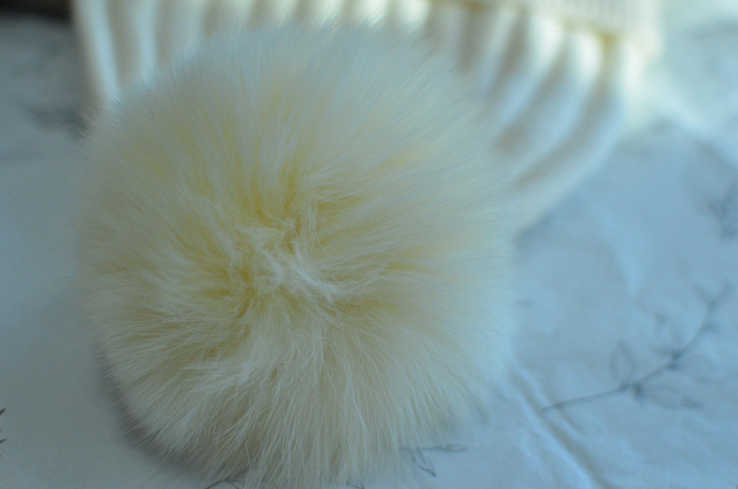 100% Cashmere Beanies with Faux Fur Pom-Poms