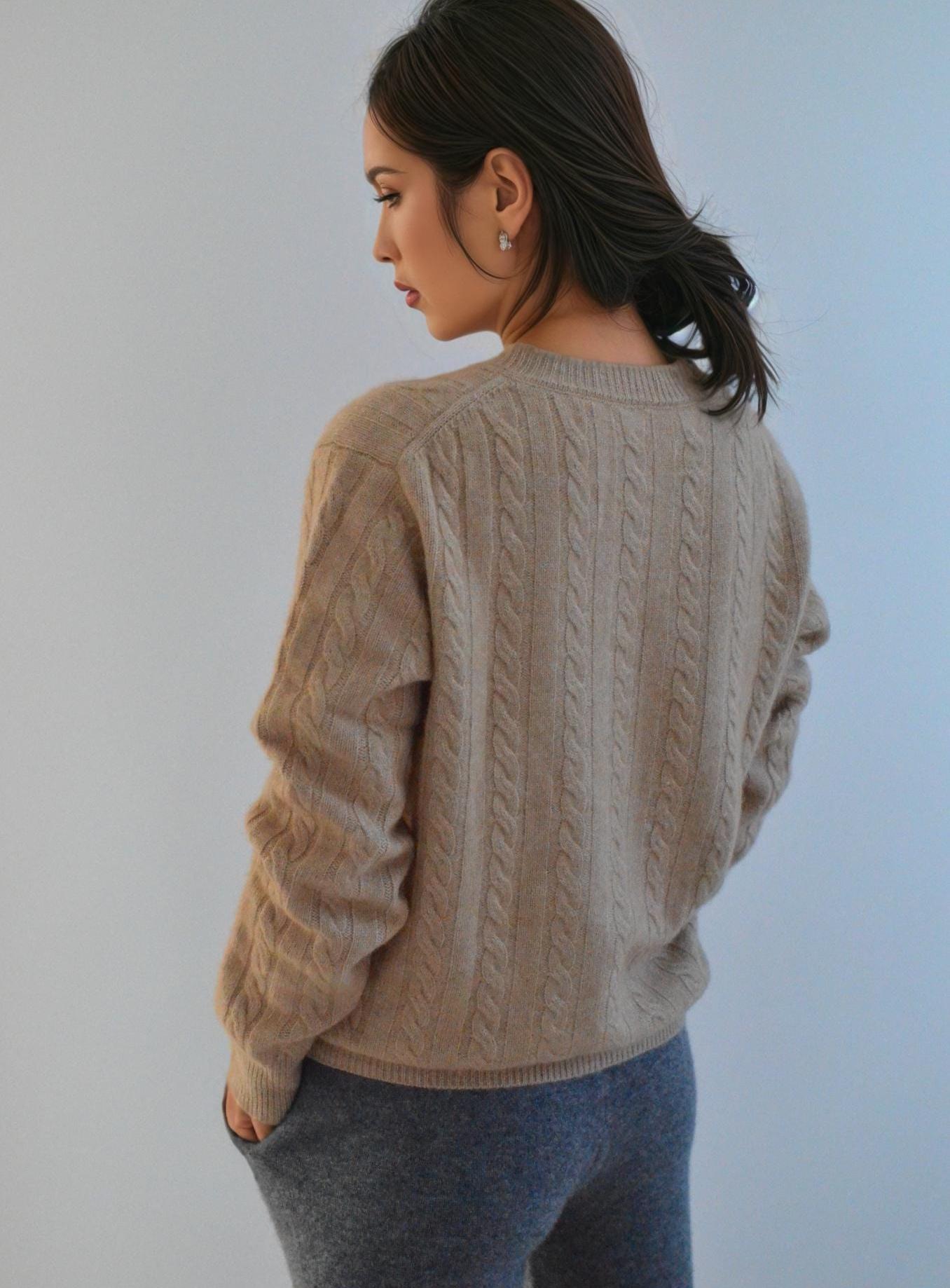 Timeless Cable-Knit Cashmere Cardigan