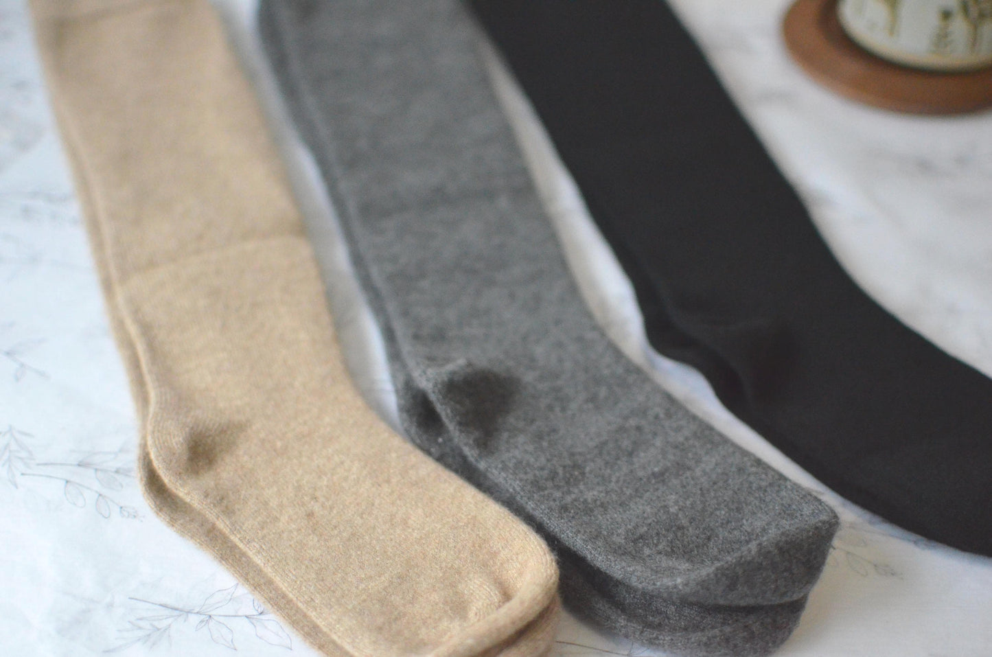 Knee High Socks 100% cashmere Extra warm and Soft Winter cozy