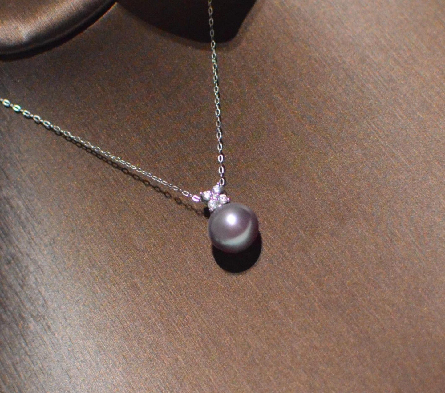 Freshwater Lavender Pearl Pendant Necklace