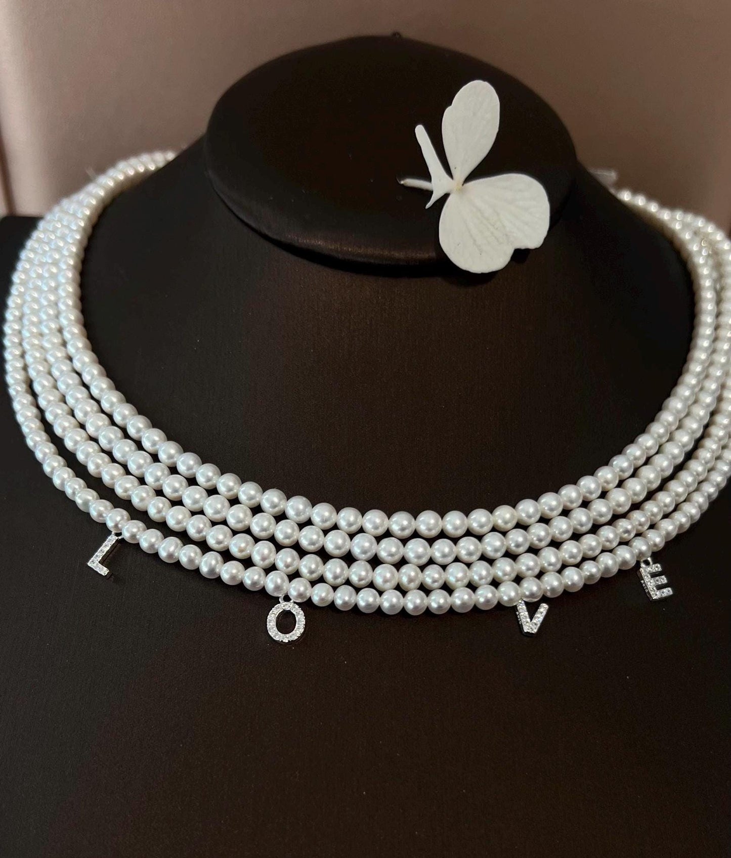 Custom Initial Freshwater Pearl Necklace: Personalized Jewelry Gift