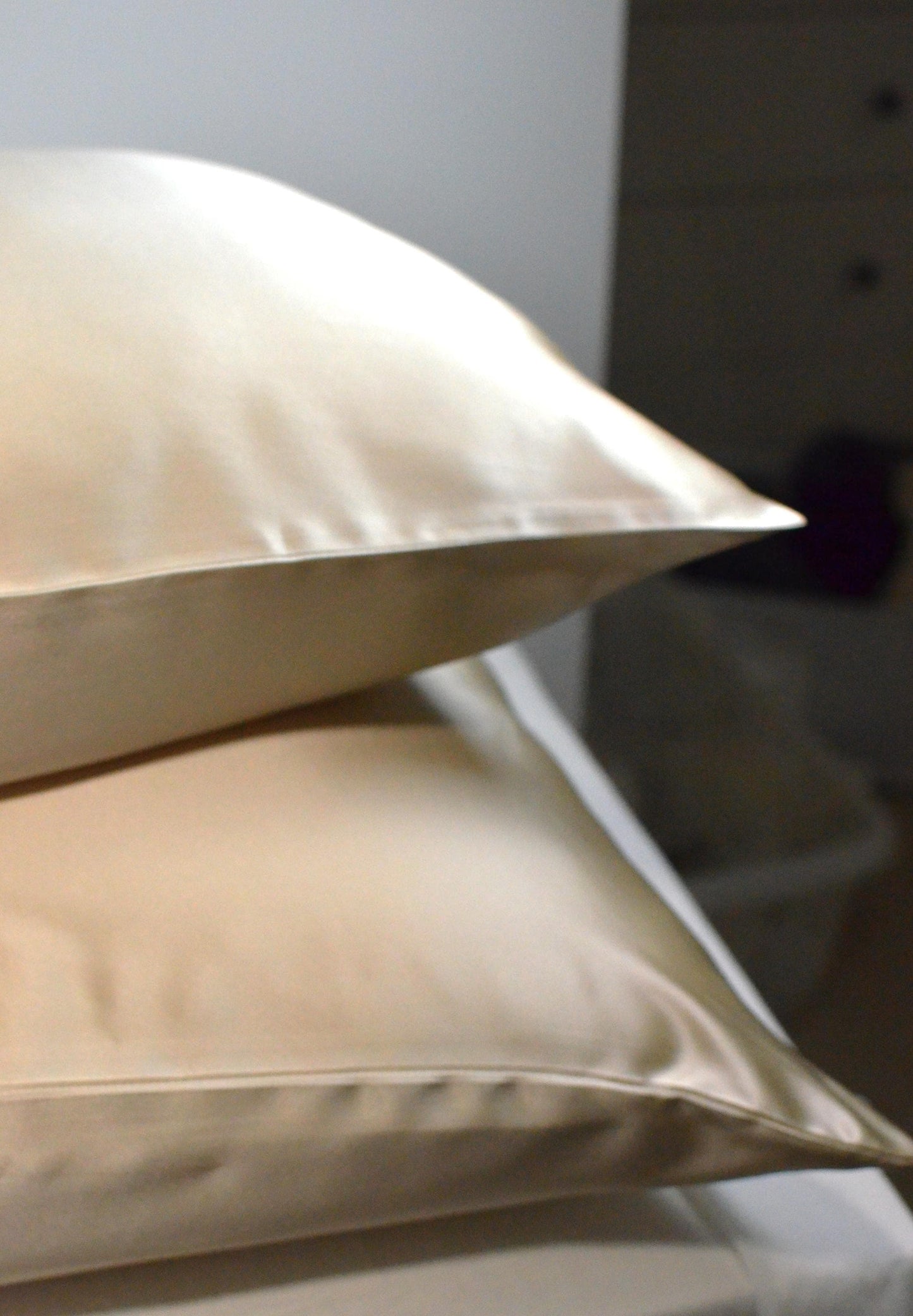 Two pieces Luxury Mulberry Silk Pillowcases Set 6A Grade 19momme