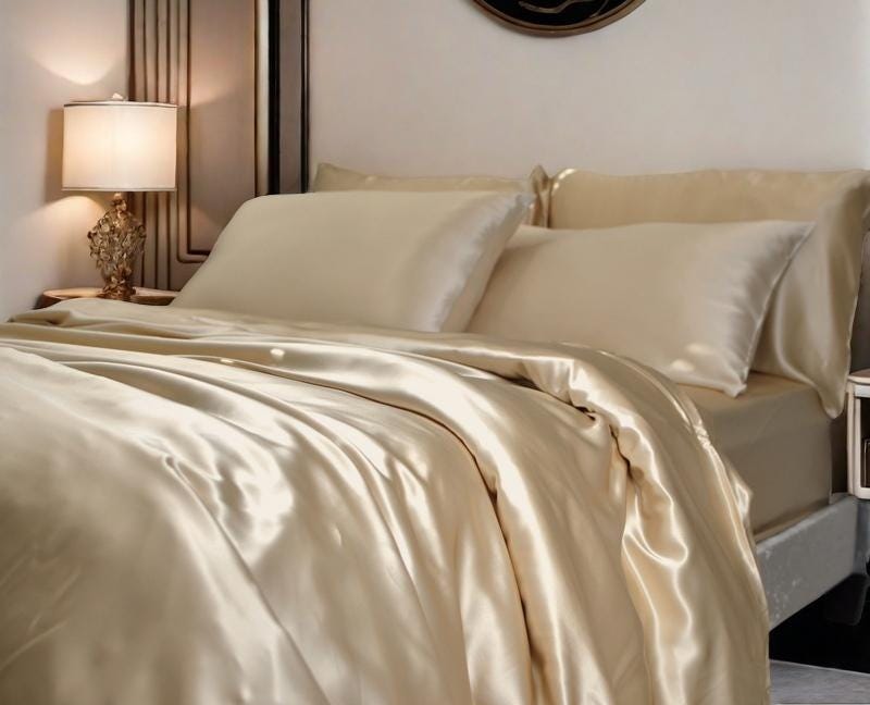 30 Momme Mulberry Silk Duvet Cover and 2pcs pillowcases Set: Luxury Bedding, Custom Sizes