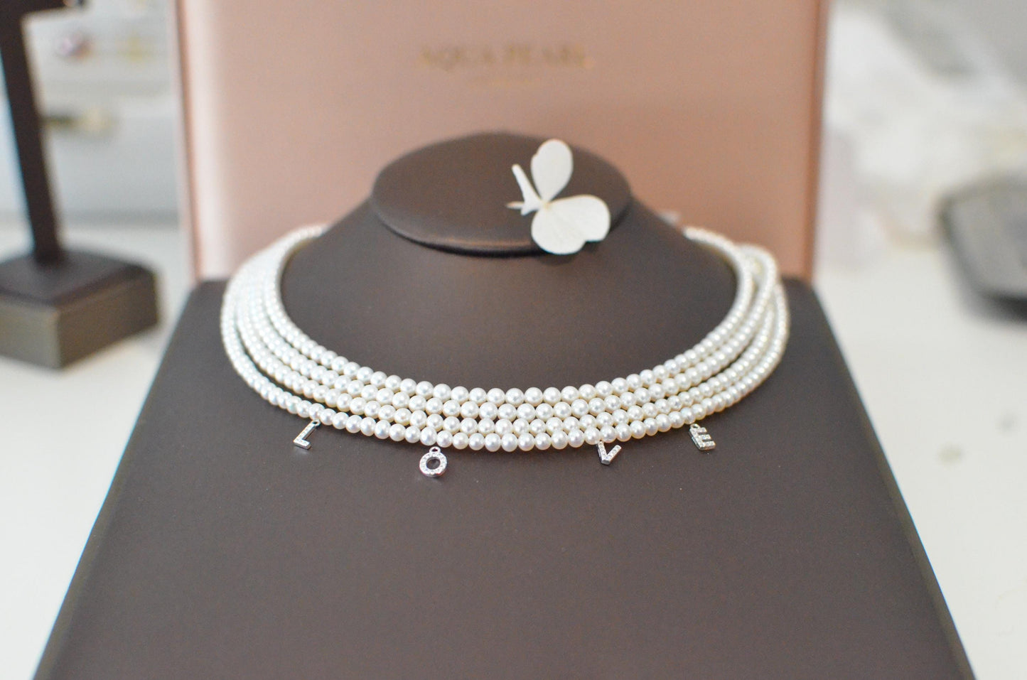 Custom Initial Freshwater Pearl Necklace: Personalized Jewelry Gift