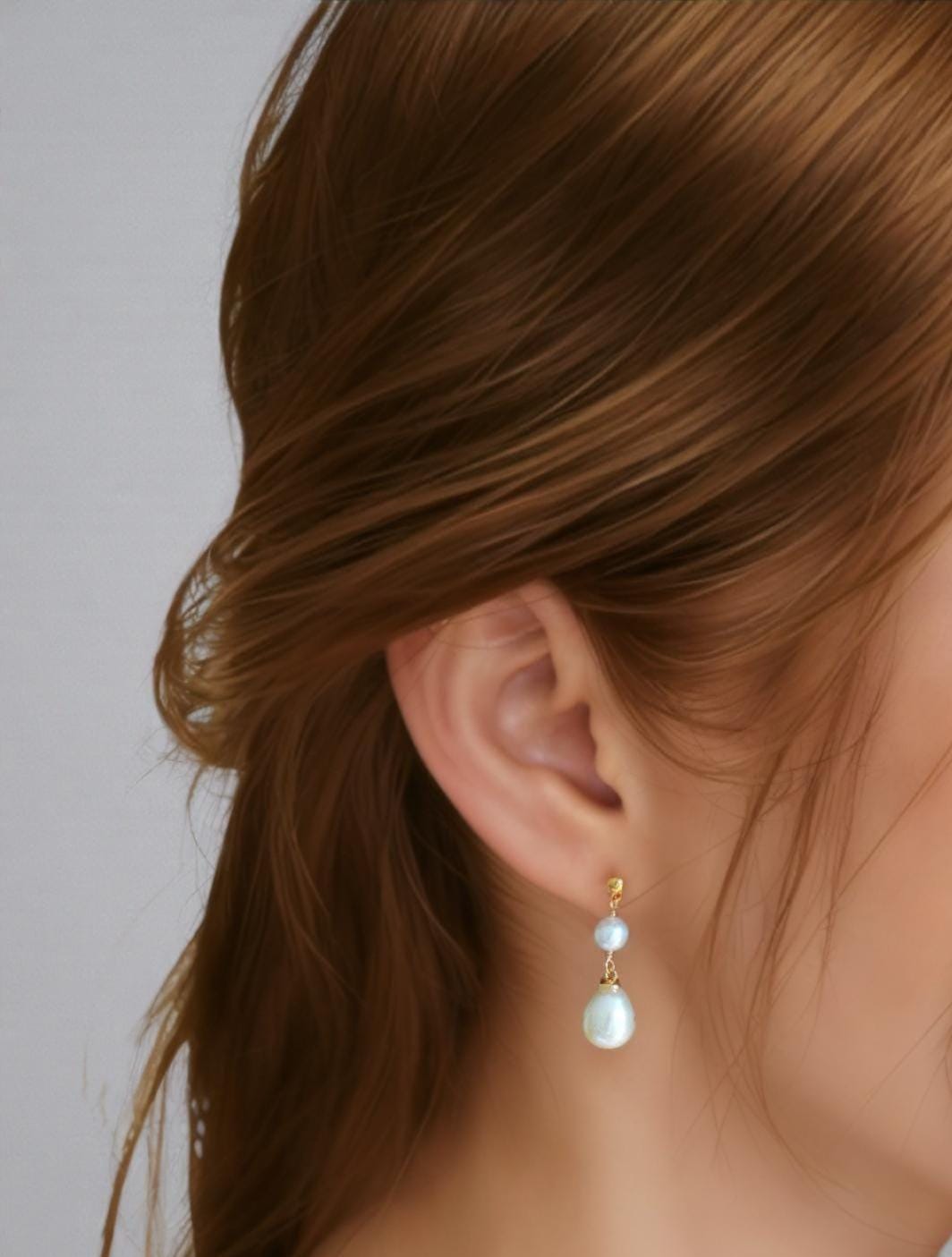 Classic tear shaped drop Pearl Earring Set – Timeless Elegance by Aqua Pearl London