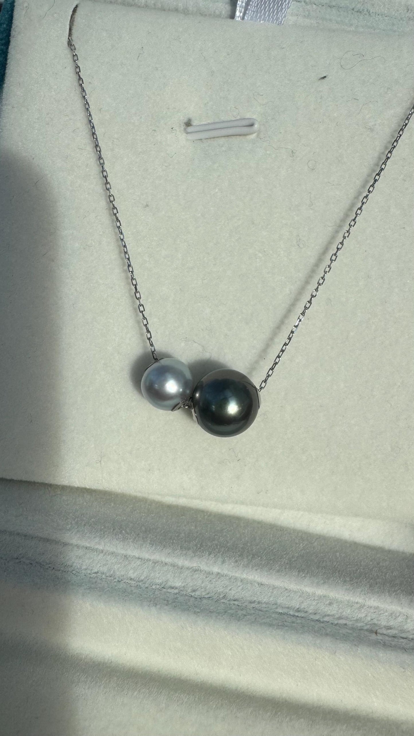 Custom Two-Tone South Sea Pearl Necklace: Choose Your Unique Pearl Colors & Size