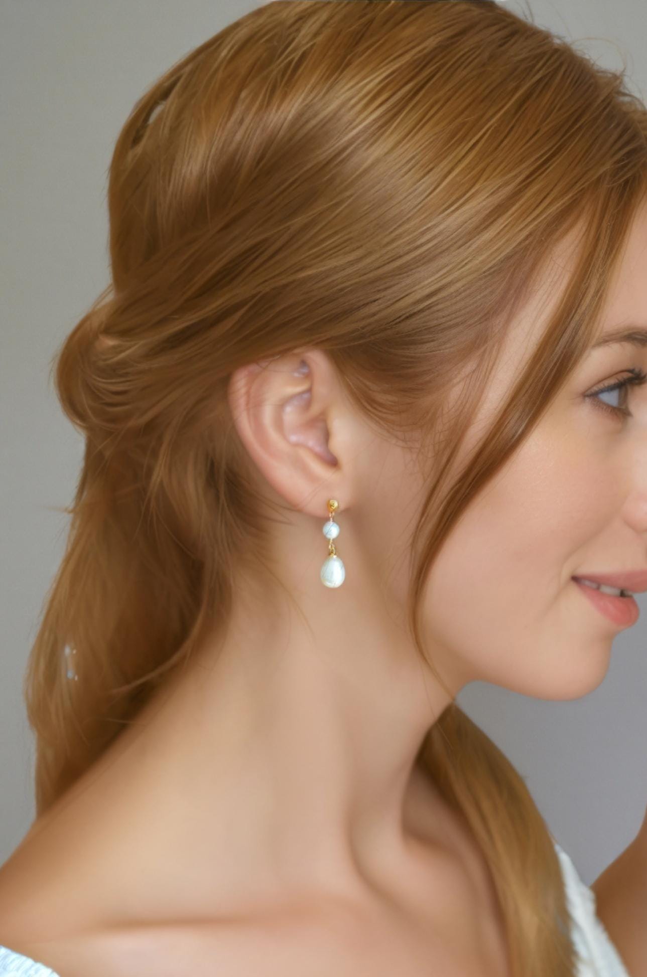 Classic tear shaped drop Pearl Earring Set – Timeless Elegance by Aqua Pearl London