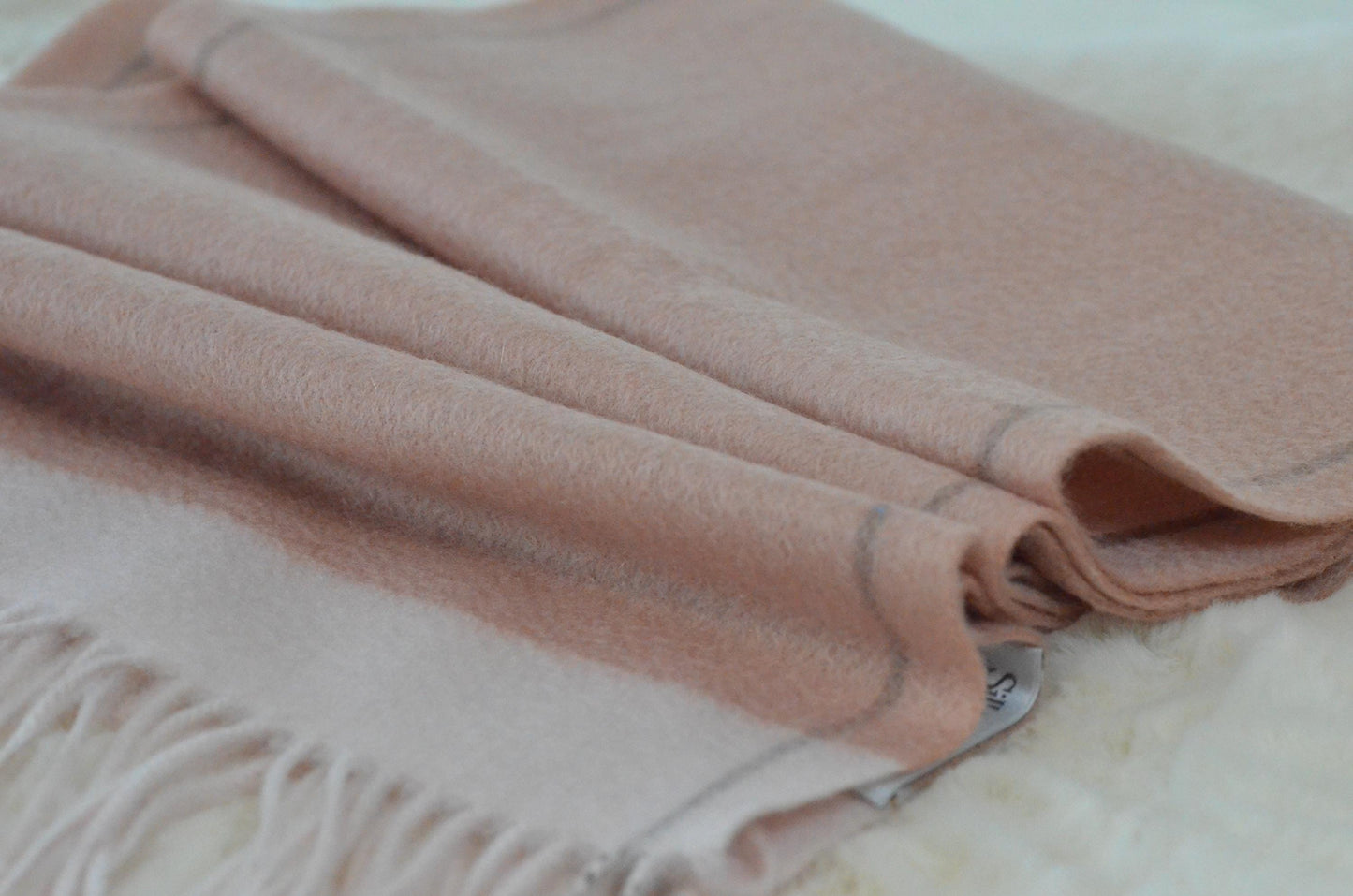 100% Cashmere Scarf with gift box  fringe edges
