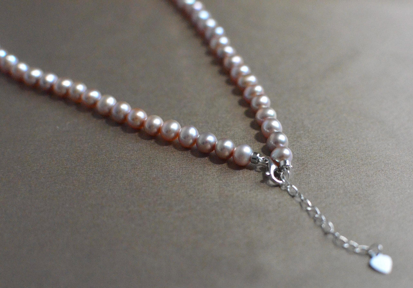 Champagne Rose Pearl Jewelry Set pearl necklace and or earrings