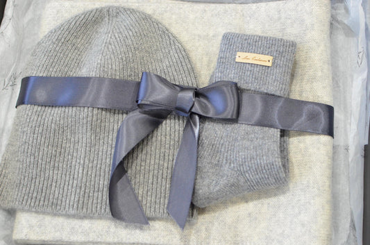 Cashmere Gift Set: Scarf, Beanie  Socks christmas gift box for him