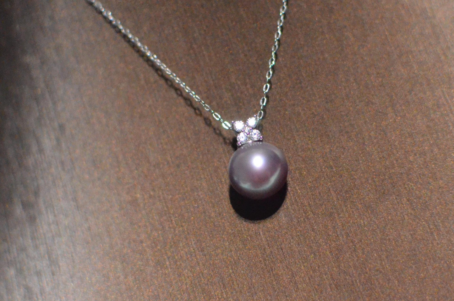 Freshwater Lavender Pearl Pendant Necklace