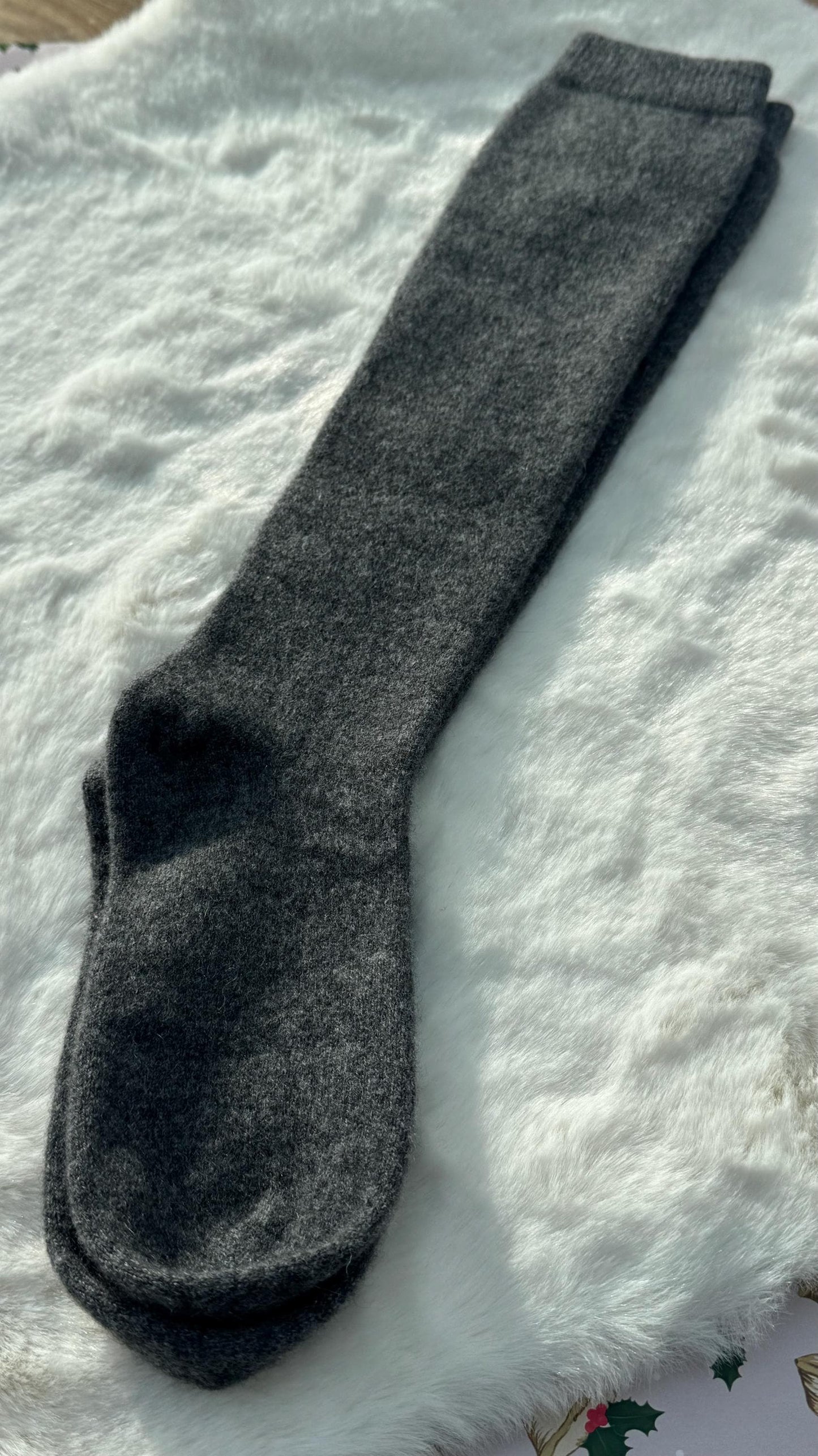 Knee High Socks 100% cashmere Extra warm and Soft Winter cozy
