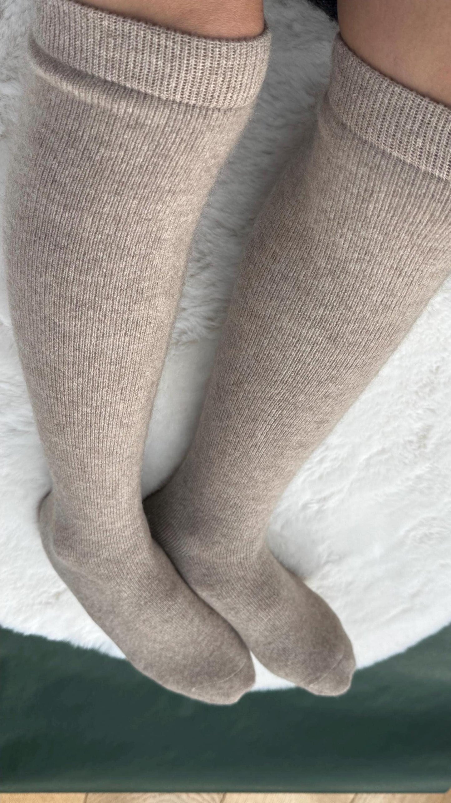 Knee High Socks 100% cashmere Extra warm and Soft Winter cozy
