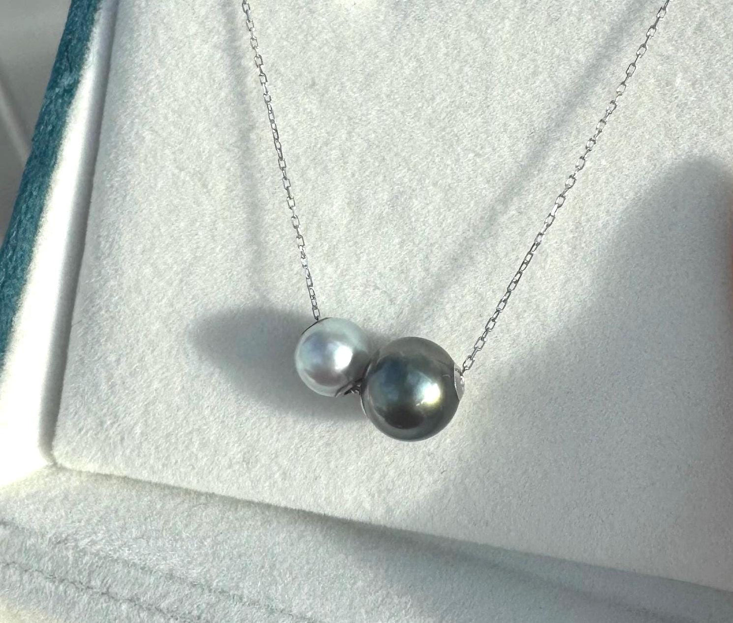 Custom Two-Tone South Sea Pearl Necklace: Choose Your Unique Pearl Colors & Size