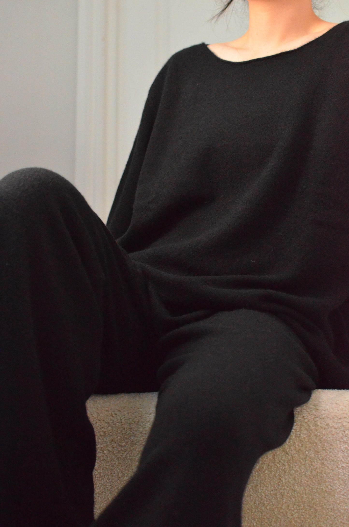 100% Cashmere Sweater and Trousers Set: Women's Loungewear