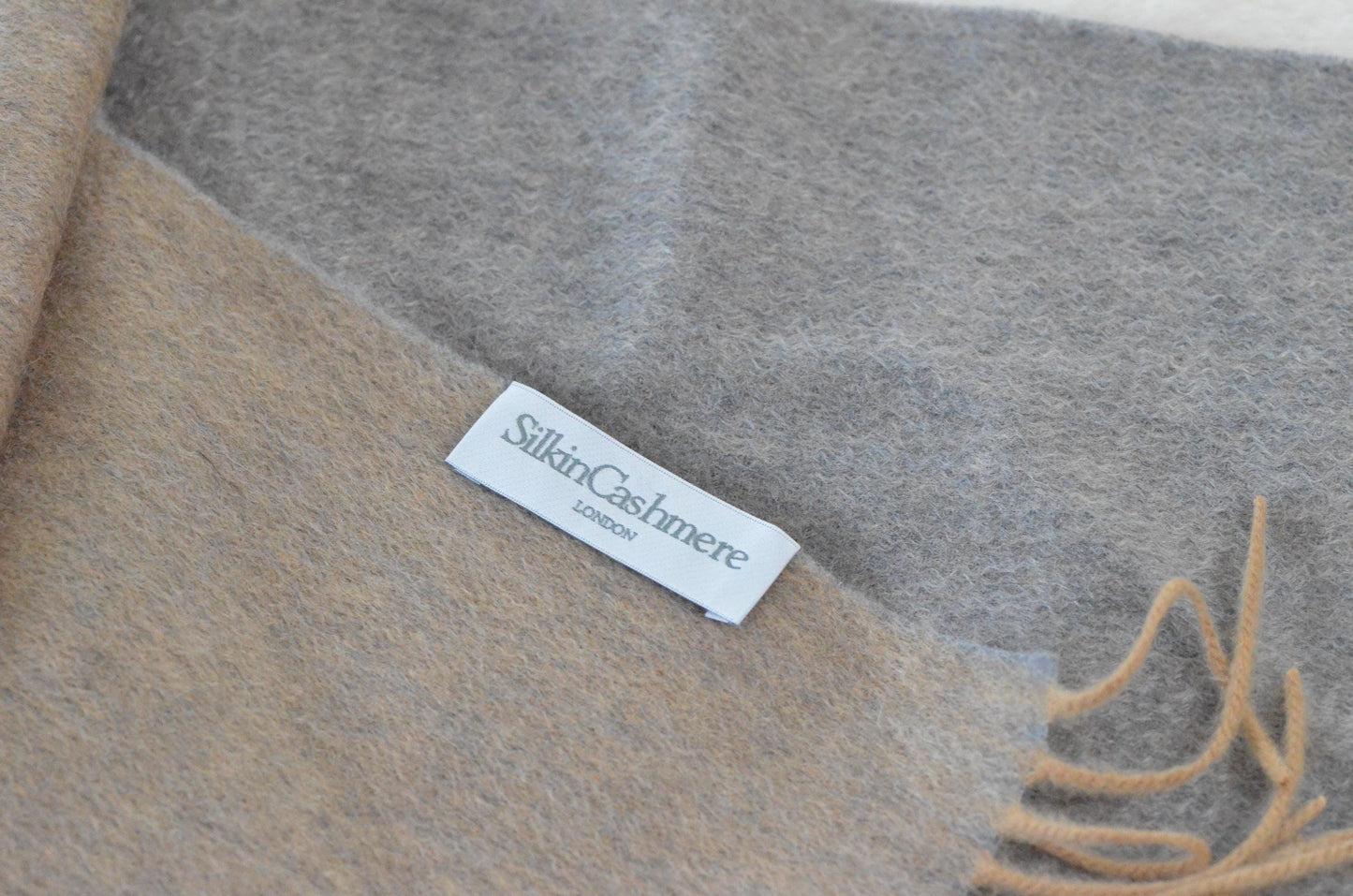 100% Cashmere Scarf with gift box  fringe edges