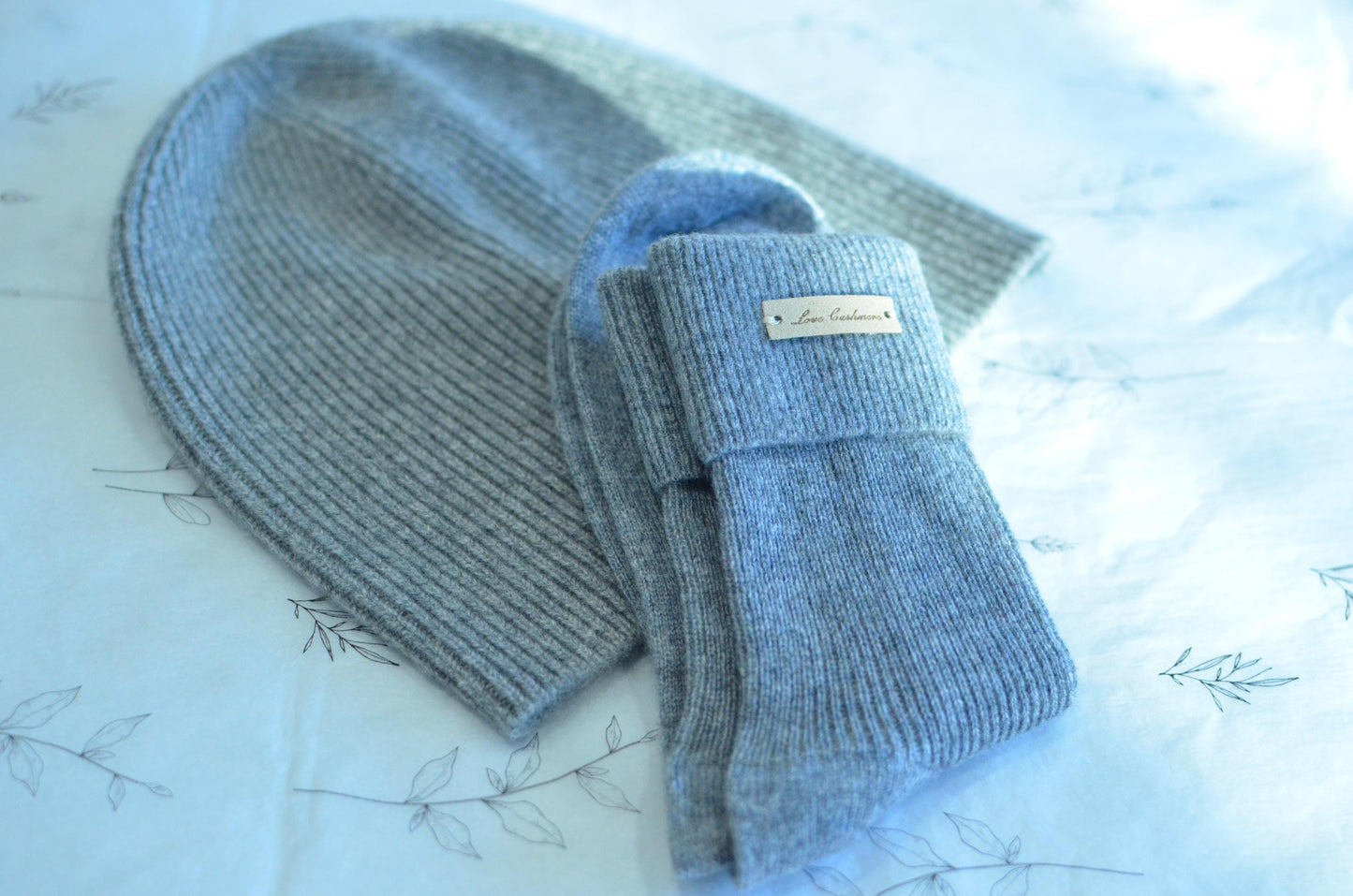Cashmere Gift Set: Scarf, Beanie  Socks christmas gift box for him