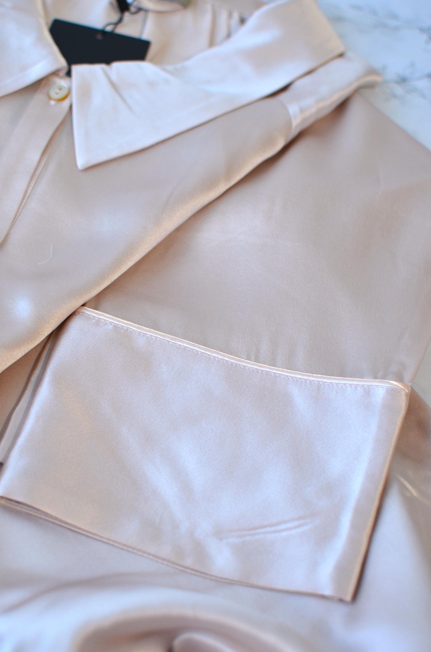 19momme 6A grade Finest 100% silk pyjamas longsleeves set