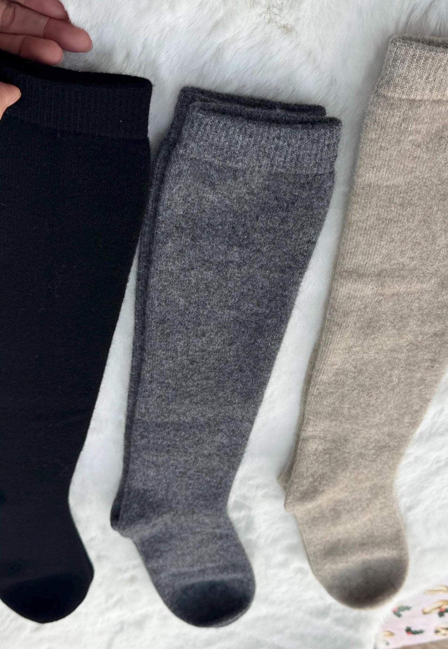 Knee High Socks 100% cashmere Extra warm and Soft Winter cozy