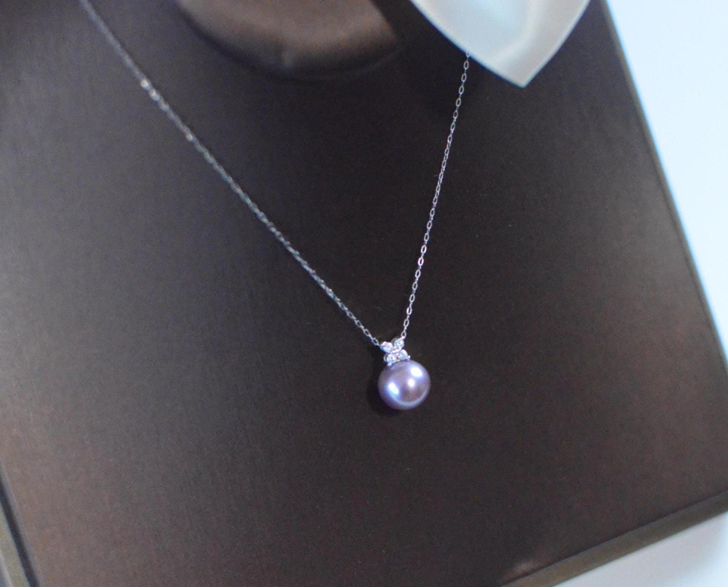 Freshwater Lavender Pearl Pendant Necklace