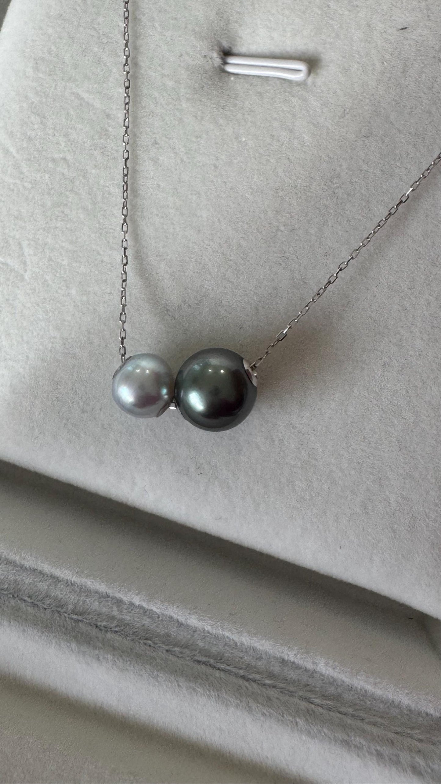 Custom Two-Tone South Sea Pearl Necklace: Choose Your Unique Pearl Colors & Size